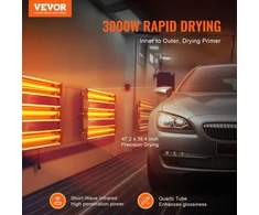 Koduva VEVOR infraraudonųjų spindulių dažų džiovinimo lempa, 2 rinkiniai, 3000 W