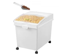 Koduva VEVOR ingredientų dėžė, 33,3 l, PP, su ratukais, su semtuvėliu ir slankiu dangčiu, 3 vnt.