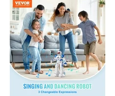VEVOR Interaktyvus programuojamas robotas vaikams, valdomas gestais, su nuotolinio valdymo pultu