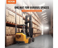 Koduva VEVOR interlocking garažo plytelės, 25 vnt., 12 x 12 x 0,53 col. sidabrinės