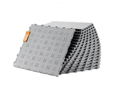 Koduva VEVOR interlocking garažo plytelės, 25 vnt., 12 x 12 x 0,53 col. sidabrinės
