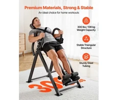 VEVOR Inversijos stalas, 136 kg, juodas ir pilkas, QD002C