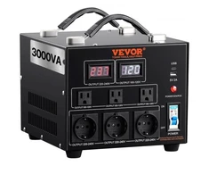 Koduva VEVOR įtampos keitiklis-transformatorius, 3000 W, SV-3000VA