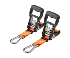 Koduva VEVOR įtempimo diržai su terkšle, 38,1 mm x 1,8 m, 2 vnt., su karabinais, 1100 kg, su krepšiu