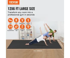 VEVOR Jogos kilimėlis, neslystantis, PVC, 366 x 183 cm
