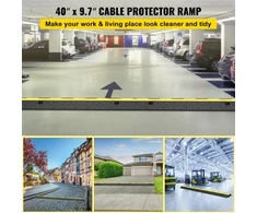 Koduva VEVOR kabelio apsauga 101 x 24,5 x 5 cm, 3 vnt., juoda ir geltona