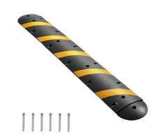 Koduva VEVOR kabelio apsaugos rampa 1830 mm, 2 kanalų, guma, juoda / geltona, SH-R14