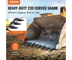Koduva VEVOR kaušo dantų juosta, 72 col., 9 dantų, 4560 lbs, varžtinis tvirtinimas