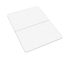 Koduva VEVOR kėdės kilimėlis 915 x 1225 mm, skirtas kiliminei dangai, PVC, skaidrus matinio paviršiaus, stačiakampis