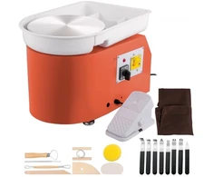 Koduva VEVOR keramikos žiedimo staklės 27,9 cm, 0–300 aps./min., 350 W, oranžinės