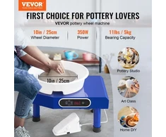 Koduva VEVOR keramikos žiedimo staklės, 24,9 cm, su kojiniu pedalu, 350 W