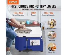 Koduva VEVOR keramikos žiedimo staklės, 27,9 cm, 350 W, su pėdos pedalu