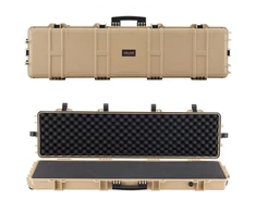 Koduva VEVOR kietas šautuvo dėklas, užrakinamas, khaki, 138 cm