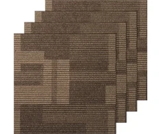 Koduva VEVOR kiliminės plytelės, 24 vnt., 610 x 610 x 6 mm, mišriai rudos