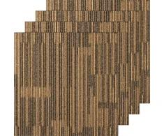 Koduva VEVOR kiliminės plytelės, 500 x 500 x 7 mm, mišri ruda, 12 vnt.