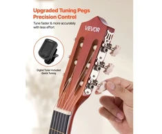 VEVOR Klasikinė gitara M5831, 960 mm, natūrali, su priedų rinkiniu