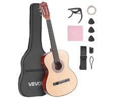 VEVOR Klasikinė gitara M5831, 960 mm, natūrali, su priedų rinkiniu