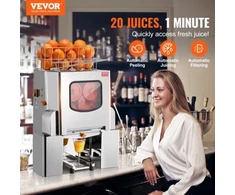 VEVOR Komercinė apelsinų sulčiaspaudė, 120 W, nerūdijančio plieno, NS-2000E-3