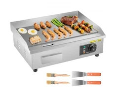 Koduva VEVOR komercinė elektrinė kepsninė, 535 x 300 mm, 3200 W, reguliuojama 50–300 °C