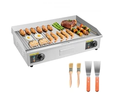 VEVOR Komercinė elektrinė keptuvė, 28,54 x 15,75 col., 4400 W, reguliuojama 50–300 °C, nerūdijančio plieno