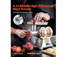 Koduva VEVOR komercinė mėsmalė HC-12D, 4,2kg/min, 750 W