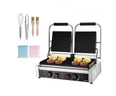 Koduva VEVOR komercinis panini grilis, 3600 W, nerūdijančio plieno, 48 x 23 cm