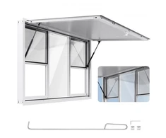 VEVOR Koncesijos langas 152x92 cm, aliuminio lydinio aptarnavimo langas maisto vagonui