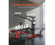 Koduva VEVOR krūtinės spaudimo treniruoklis, 450 lbs, reguliuojamas su nepriklausomomis susiliejančiomis rankenomis