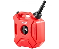 Koduva VEVOR kuro kanistras, 5 l, su snapeliu ir užrakinamu laikikliu, 15 l/min srautas, raudonas