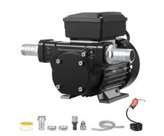 VEVOR Kuro perkėlimo siurblys 230 V, 60 l/min, dyzelinui ir kerosenei, su automatiniu pistoletu ir 2 žarnomis