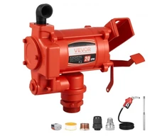 VEVOR Kuro perkėlimo siurblys, 230 V, 20 GPM (76 l/min), AC elektrinis, su automatinio sustabdymo pistoletu ir išleidimo žarna
