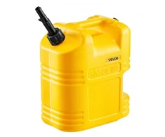 Koduva VEVOR kuro talpa, 19 l, su snapeliu ir aiškia skale, 15 l/min, geltona