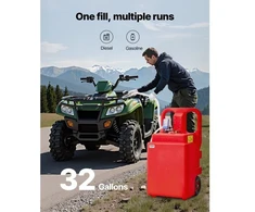 Koduva VEVOR kuro talpa, 32 gal., nešiojama kuro talpa su 12 V DC 2,5 GPM elektriniu kuro siurbliu