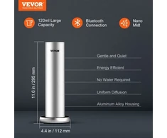 Drėkintuvas Koduva VEVOR kvapų difuzorius namams, 120 ml, Bluetooth, šalto oro
