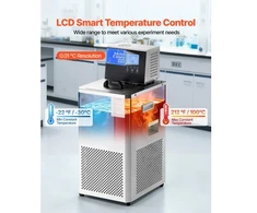 Koduva VEVOR laboratorinis aušintuvas-cirkuliatorius, -30 ℃–100 ℃, 6 l, vidinė ir išorinė dviguba cirkuliacija