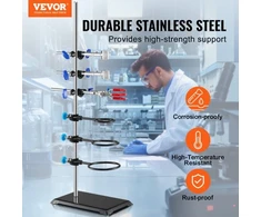 Koduva VEVOR laboratorinis laikiklis su stovu, plieninė 59,9 cm strypo ir ketaus pagrindo komplektacija