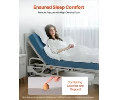Koduva VEVOR ligoninės lovos čiužinys, 159 kg keliamoji galia, 203 x 91,4 x 15,3 cm, mėlyna-žalia