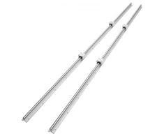 Koduva VEVOR linijinių kreipiančiųjų bėgių rinkinys SBR20, 1800 mm, 2 vnt. bėgiai ir 4 vnt. SBR20UU slankiojantys blokai