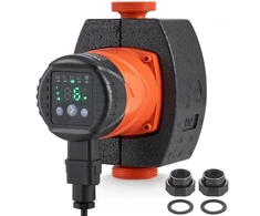 Koduva VEVOR LPS25-6BP-180 karšto vandens recirkuliacinis siurblys, 220 V, 45 W, 60 l/min, 1-1/2" sriegis