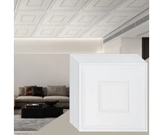 Koduva VEVOR lubų plytelės, 12 vnt., 24 x 24 col., baltos geometrinės