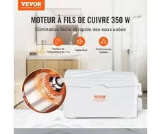 Koduva VEVOR macerator pump FLO300, 350 W, 6000 l/h, 7 m