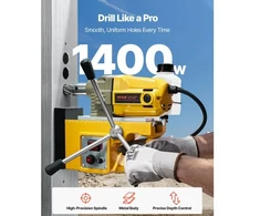 Koduva VEVOR magnetinis grąžtas ZT-40HA, 1400 W, 11 karūninių grąžtų