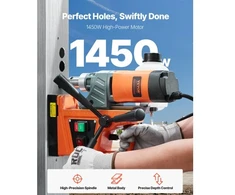 Koduva VEVOR magnetinis gręžtuvas, 1450 W, 11 korinių grąžtų rinkinys