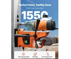 Koduva VEVOR magnetinis gręžtuvas, 1550 W, 0-500 RPM, 50 mm