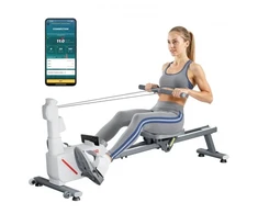 Koduva VEVOR magnetinis irklavimo treniruoklis, 16 lygių, sulankstomas, 158 kg, Bluetooth APP, LCD ekranas