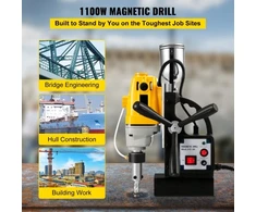 Koduva VEVOR MD40 magnetinis gręžimo stovas, 1100 W, 40 mm, 11 dalių HSS frezų rinkinys