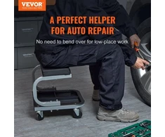 VEVOR Mechaniko dirbtuvių taburetė, 250 lbs, su įrankių padėklu