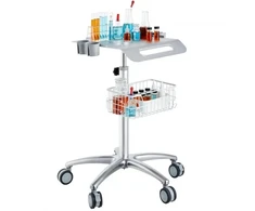 Koduva VEVOR medicininis ir salonų vežimėlis su ratukais, 680–1090 mm reguliuojamas aukštis