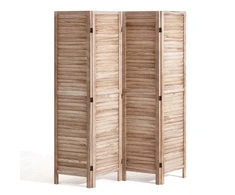 Koduva VEVOR medinė kambario pertvara, 4 panelių sulankstoma privatumo širma, 1700 mm aukščio