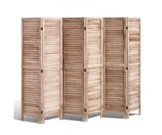 Koduva VEVOR medinė kambario pertvara, 6 panelių sulankstoma privatumo širma, 1700 mm aukščio